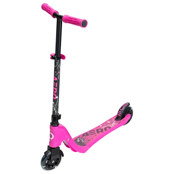 Aero C1 Pink Inline Scooter with Light Up LED Wheels | Smyths Toys UK