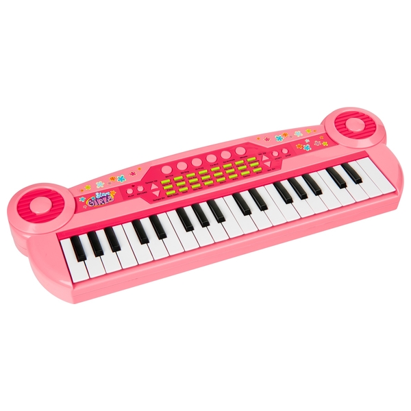 37 Key Electronic Keyboard Pink Smyths Toys UK