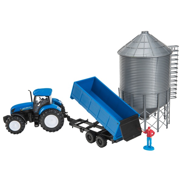 New Holland Harvester, Tractor & Grain Bin Set Smyths Toys UK