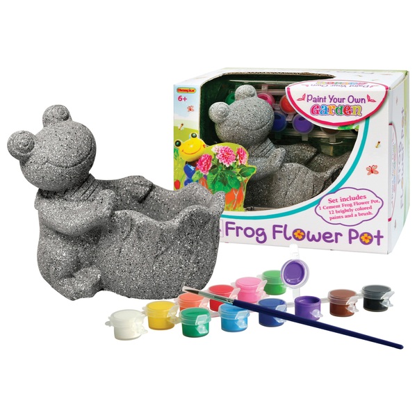 Paint Your Own Garden Frog Flower Pot Crafts UK