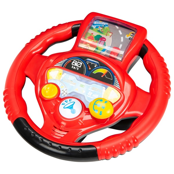 Big Steps Vroom Junior Racing Steering Wheel - Smyths Toys UK