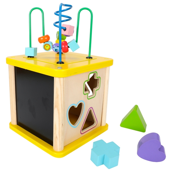 Squirrel Play Wooden Sort ‘n’ Play Activity Cube Smyths Toys UK
