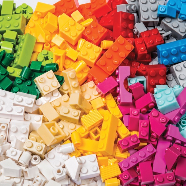 LEGO gomme brique de construction emboîtable couleurs variées