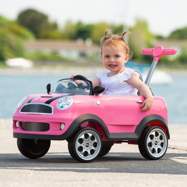 mini cooper push along car