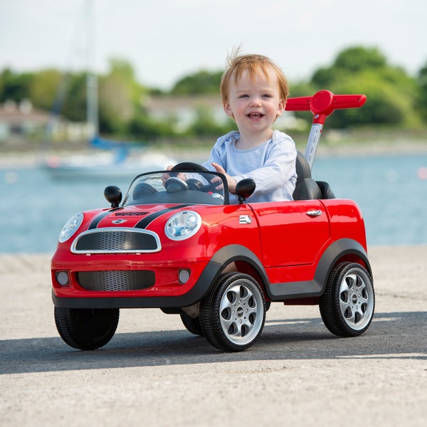 mini cooper with kids