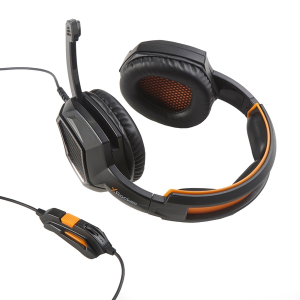 X Rocker XH3 Stereo Gaming Headset (Black/Orange) Smyths Toys Ireland