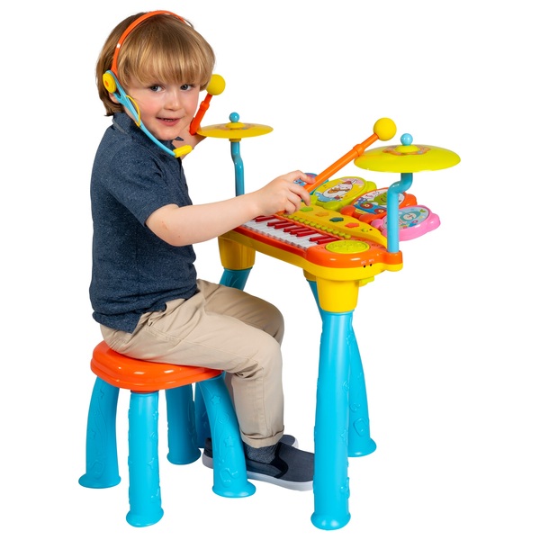 Big Steps Groove Electronic Keyboard with Drum Smyths Toys