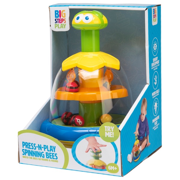 Big Steps Play Press ‘n’ Play Spinning Bees Smyths Toys UK
