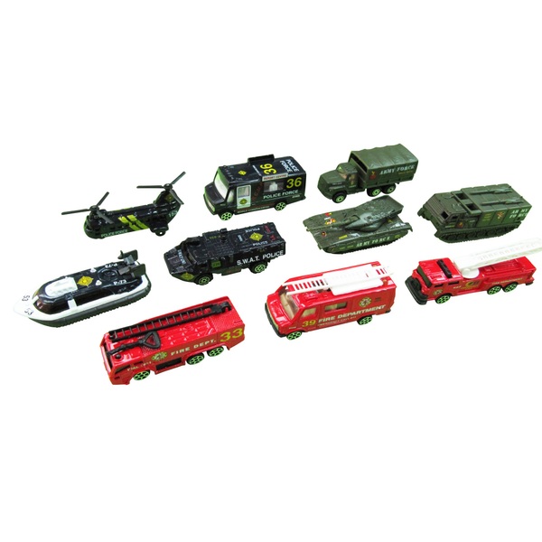 RevZ 10 Piece Diecast Emergency Vehicle Playset Smyths Toys