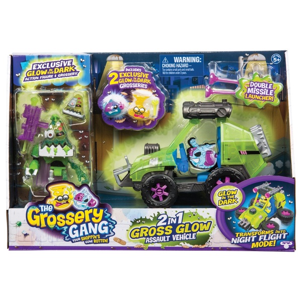 Grossery Gang 2 in 1 Gross Glow Assault Vehicle - Smyths Toys