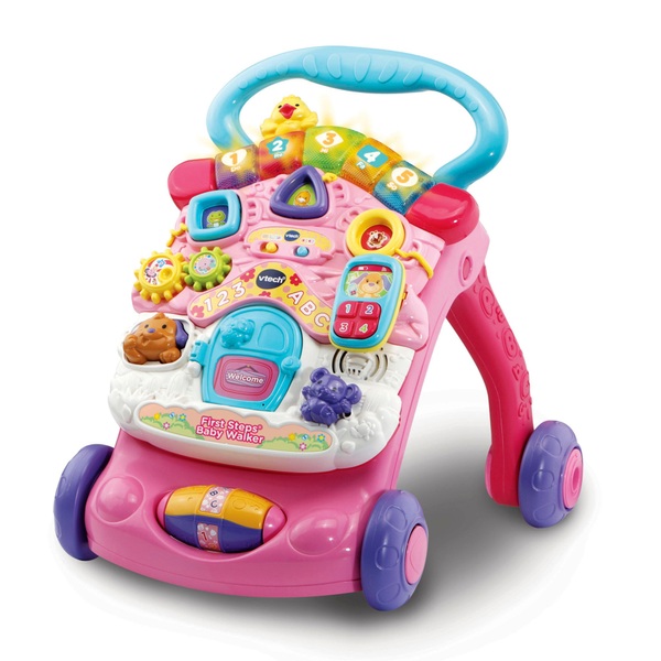 VTech First Steps Baby Walker Pink | Smyths Toys UK
