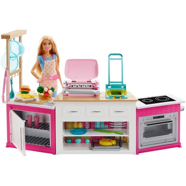  Barbie  Ultimate Kitchen  Playset  with Doll and Accessories 