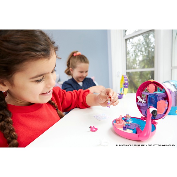 Polly Pocket Pocket World Flamingo Floatie Compact Playset | Smyths Toys UK