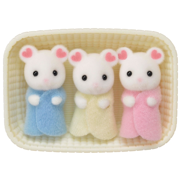 sylvanian marshmallow mouse triplets