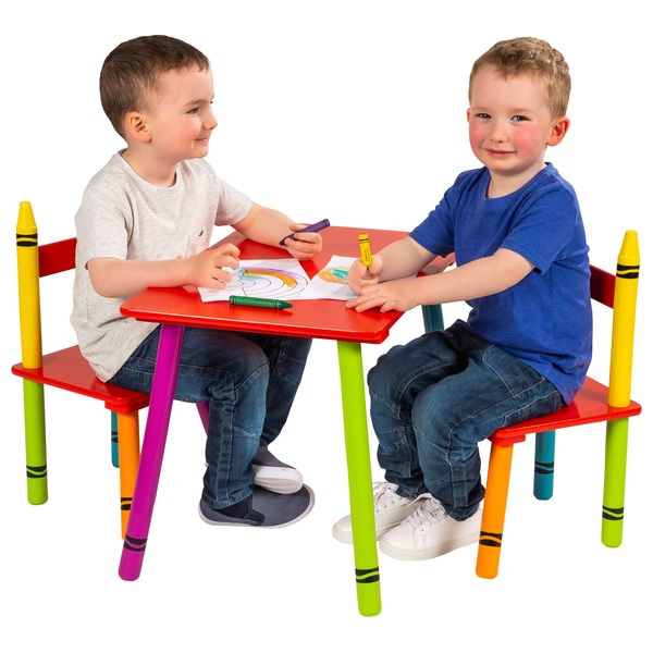 Crayon Table and Chair Set Smyths Toys UK