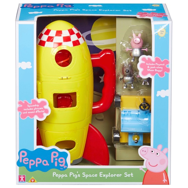 Peppa Pig Space Explorer Set with Moon buggy and 3 figures Smyths