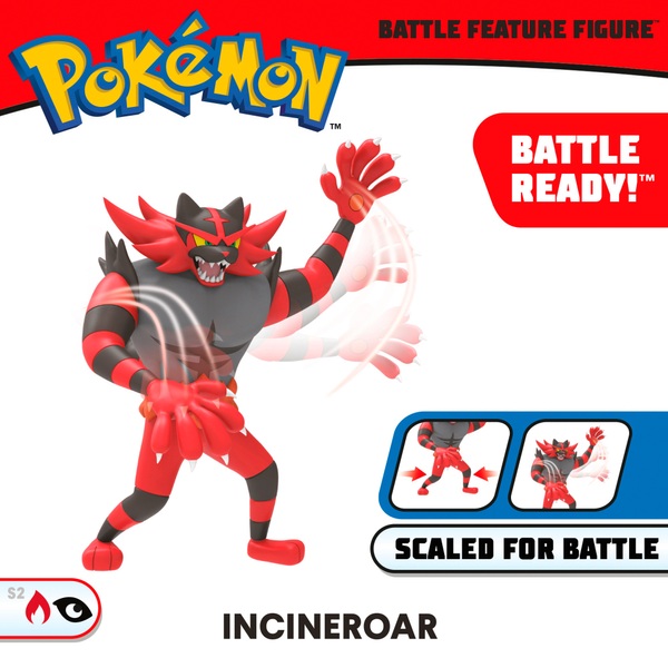 Pókemon Incineroar 11cm Action Figure Smyths Toys