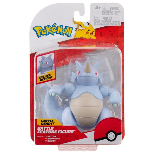 Pokemon Battle Figures Feature Deluxe Action Rhydon 11cm Smyths Toys UK