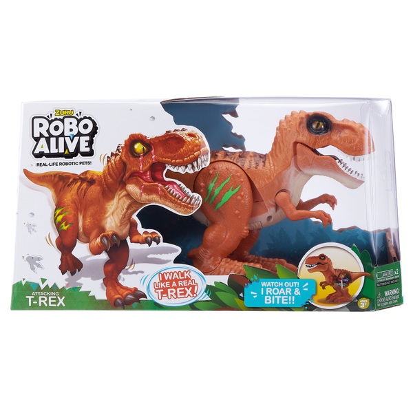 Robo Alive Robotic Dinosaur Orange Smyths Toys Uk - roblox dinosaur life