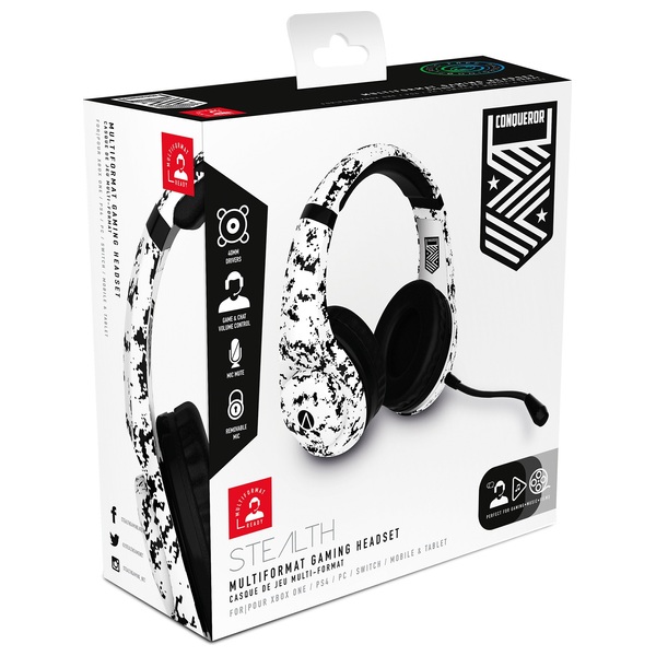 Multiformat Camo Stereo Gaming Headset Conqueror Gaming Headsets UK