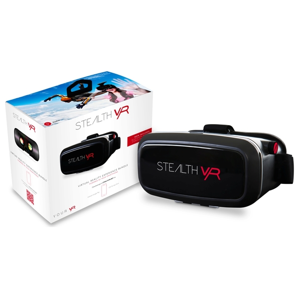 Stealth VR Bundle includes VR Headset, Bluetooth Remote & Earphones Virtual Reality Devices