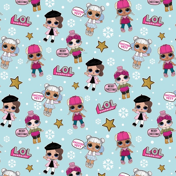lol dolls wrapping paper