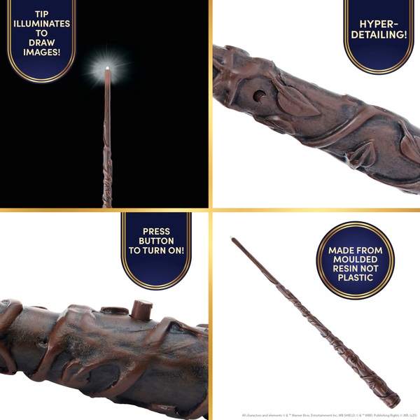 Baguette Lumineuse Harry Potter Hermione – Édition Noble Collection Officielle