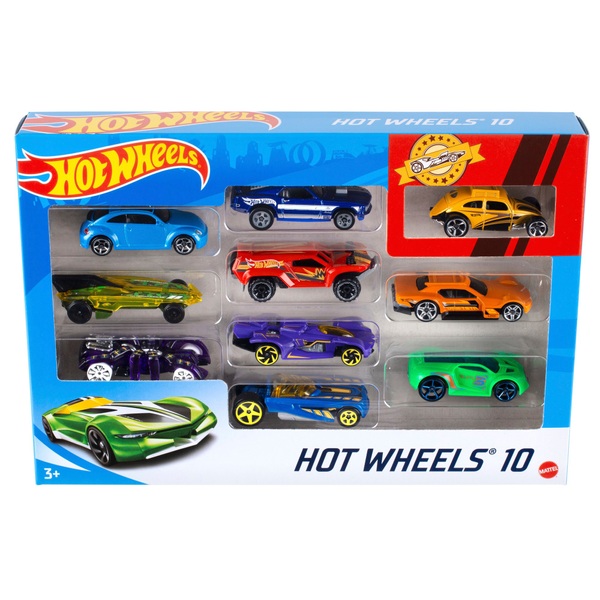 Hot Wheels Basic 10 Car Pack Hot Wheels Smyths Toys Uk - car pack free roblox