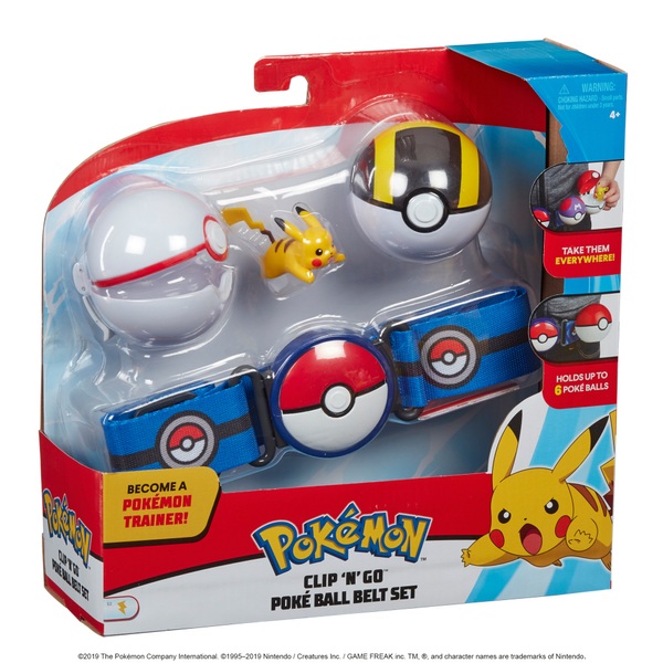 Pokémon Clip 'N' Go Belt Set- Pikachu - Smyths Toys