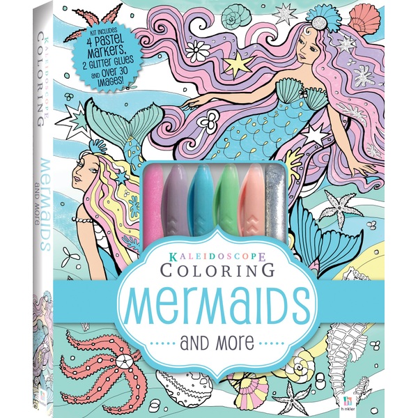 500 Mermaid Coloring Book Glitter Picture HD