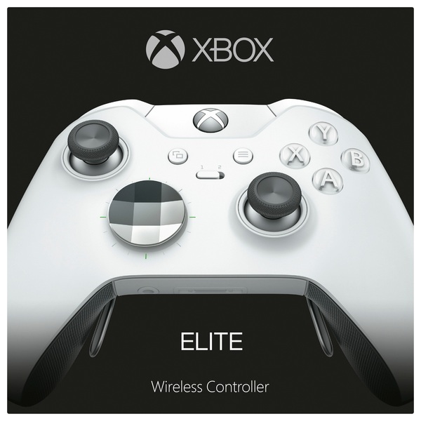 Xbox One Wireless White Elite Controller - Xbox One Accessories Ireland