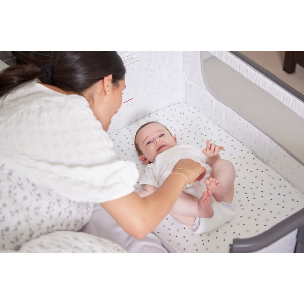 Baby Elegance 120x60cm Jersey Cotton Cot Sheets 2 Pack Grey Star