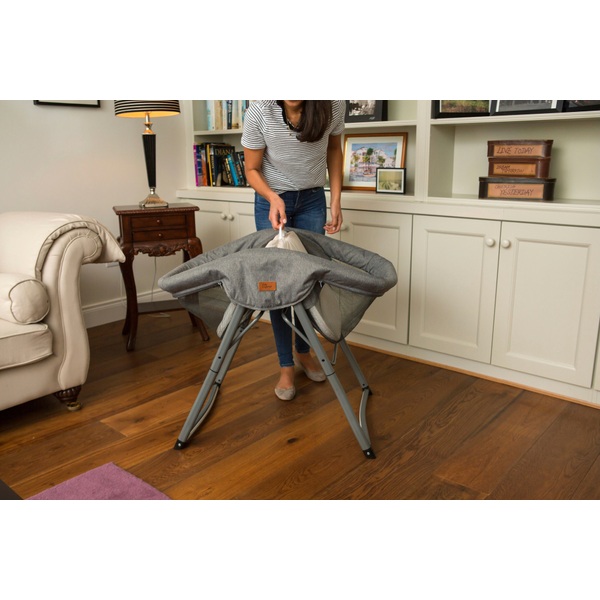 Baby Elegance Kangu Foldable Crib Grey Smyths Toys UK