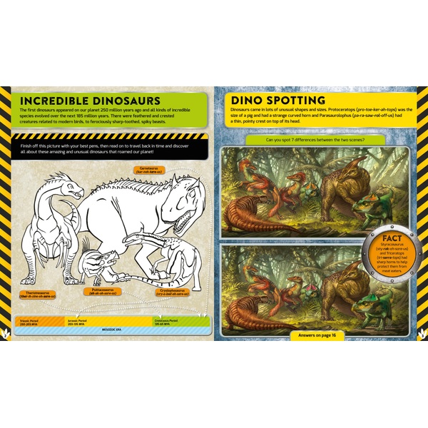 Dinosaur World Sticker and Activity Book Pack Smyths Toys UK