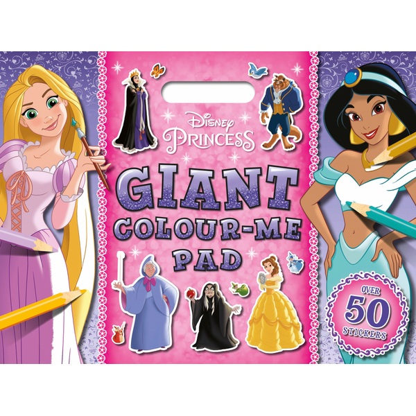 Disney Princess Colouring Pages and Stickers Pad Assortment | Smyths ...