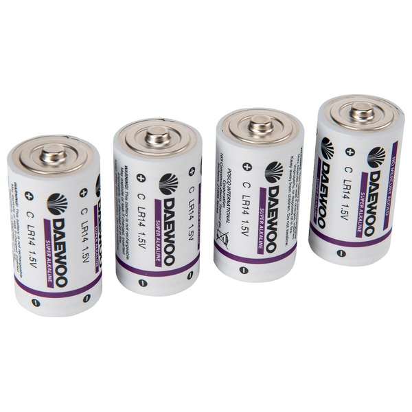 Daewoo Alkaline C 4 pack Batteries Smyths Toys UK