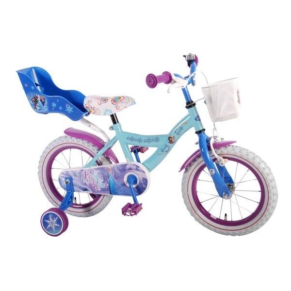 14 Zoll Disney Eiskönigin Kinderfahrrad, blaulila | Smyths 14 Zoll Disney die Eiskönigin 2 Kinderfahrrad, blau | Smyths