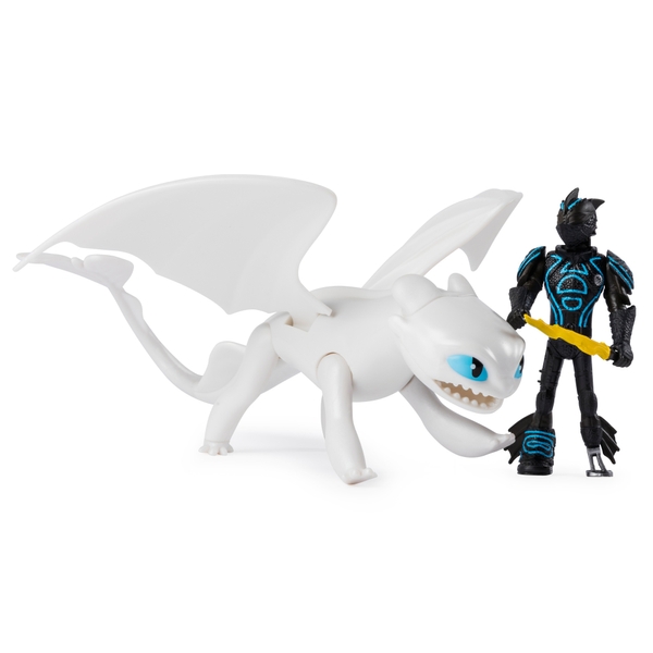 Lightfury & Hiccup - DreamWork Dragons Dragon and Viking - Smyths Toys UK