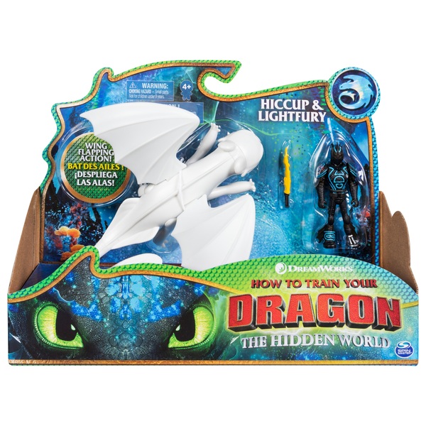 Lightfury & Hiccup - DreamWork Dragons Dragon and Viking - Smyths Toys UK