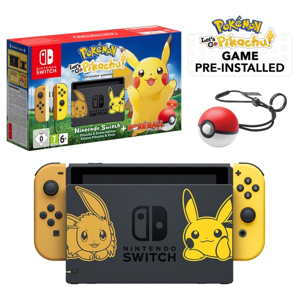 Nintendo Switch Lets Go Pikachu Limited Edition Bundle Nintendo Switch Consoles Uk 6892