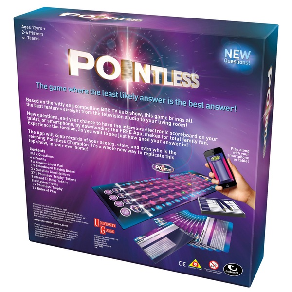 Pointless Board Game TV Game Show Games UK