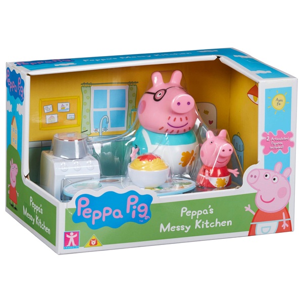 Peppa Pig Messy Kitchen/Shopping Set | Peppa Pig | Smyths Toys UK