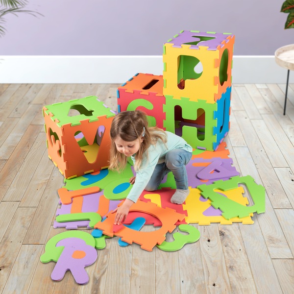 foam floor alphabet and number puzzle mat