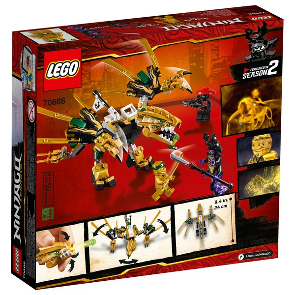 Lego 70666 Ninjago The Golden Dragon Action Figure Smyths Toys Ireland - lego ninjago lloyd season 6 torso roblox