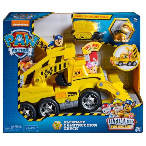 Paw Patrol Ultimate Construction Rescue Truck Smyths Toys Ireland