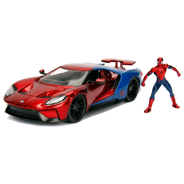 Marvel - Voiture 1/24 avec Figurine Spider-Man