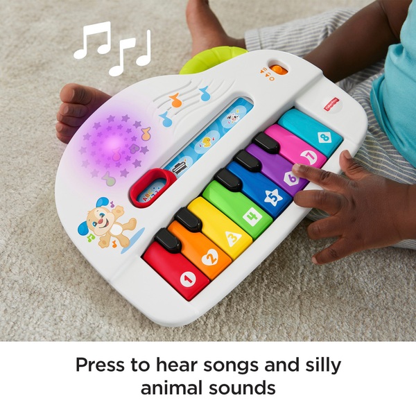 Fisher-Price Laugh & Learn Silly Sounds Piano Baby Toy | Smyths Toys UK