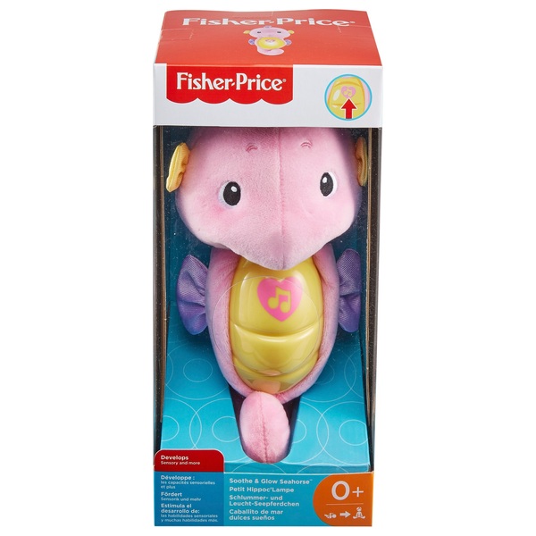 Fisher-Price Soothe and Glow Seahorse Pink - Smyths Toys