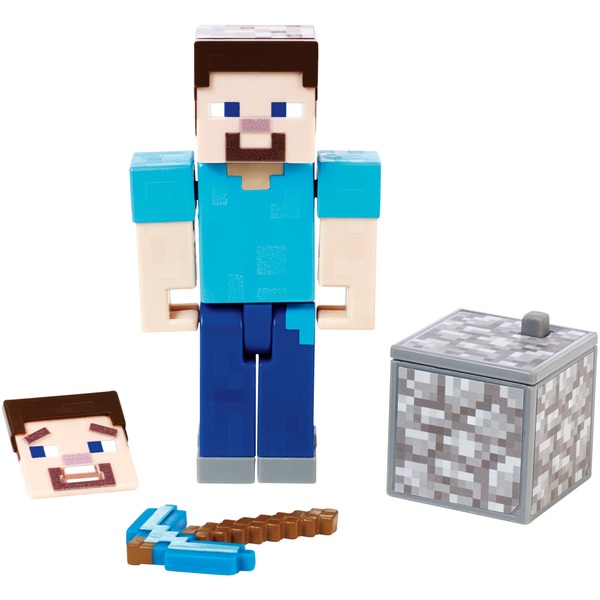 Minecraft 8cm Figures Steve Figure Smyths Toys