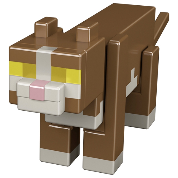 Minecraft Tabby Cat 8cm Action Figure - Smyths Toys UK